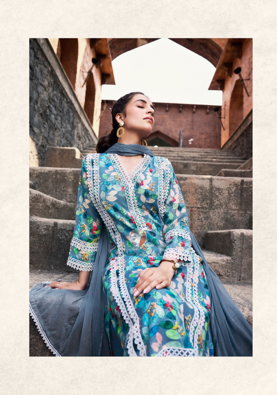 Sakhi Re Vol 2 By Af Linen Cotton Printed Plus Size Kurti With Bottom Dupatta Wholesale Market In Surat